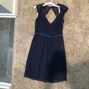 David’s Bridal “Marine” Short Bridesmaid Dress